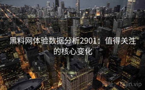 黑料网体验数据分析2901：值得关注的核心变化