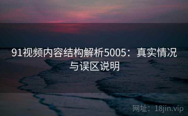 91视频内容结构解析5005：真实情况与误区说明