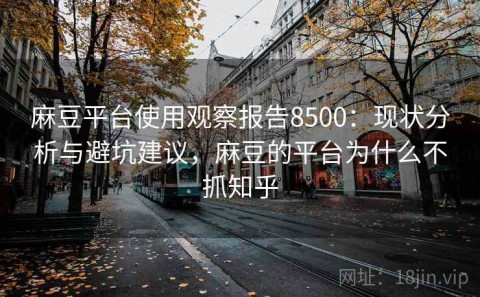 麻豆平台使用观察报告8500：现状分析与避坑建议，麻豆的平台为什么不抓知乎