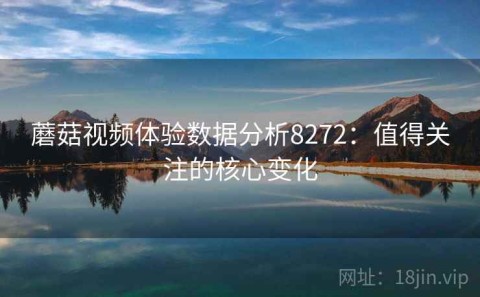 蘑菇视频体验数据分析8272：值得关注的核心变化