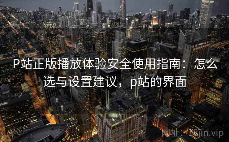 P站正版播放体验安全使用指南：怎么选与设置建议，p站的界面