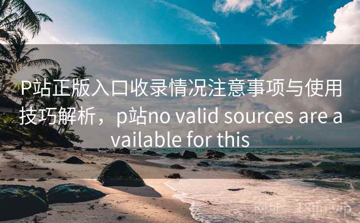 P站正版入口收录情况注意事项与使用技巧解析，p站no valid sources are available for this